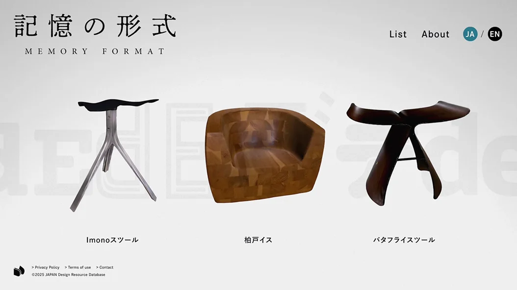 記憶の形式 MEMORY FORMAT